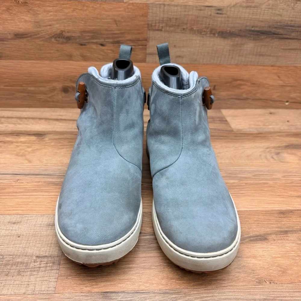 L.L. Bean Women’s Size 8 Mountainside Toggle Boots Nubuck Leather Pull On Gray